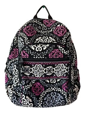 Vera Bradley Retired Canterberry Magenta Campus Backpack